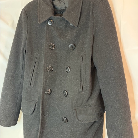 J.Crew Black Double-Breasted Dock Peacoat - Picture 2 of 6